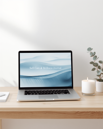 Self-Care & Wellness Journal (Editable Fillable PDF)