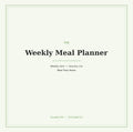 Weekly Meal Planner (Editable Fillable PDF)